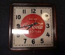 Antique 1930's Coca Cola Clock - Repaired Sign Pepsi Dr. Pepper Squirt Coca-cola picture