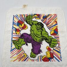 Vintage Incredible Hulk 1970s Cartoon Towel Wash Cloth 11.5