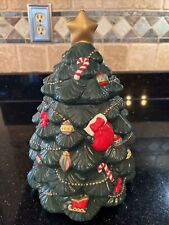 Ceramic Christmas Tree Cookie Jar 13 tall picture