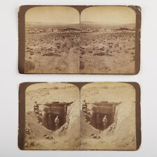 2 19th c. Stereoviews of Rock Springs Wyoming Coal Mine picture