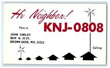 c1950s Hi Neighbor KNJ-0808 Letter from Brown Deer Wisconsin WI Postcard picture