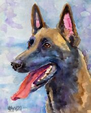 Belgian Malinois Gifts | Art Print from Painting, Poster, Picture 11x14 picture