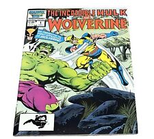 The Incredible Hulk and Wolverine #1 October 1986 Marvel Reprint Hulk #181🔥 picture
