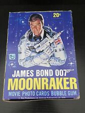 1979 Topps James Bond 007 Moonraker Cards Stickers 36 Sealed Wax Packs Full Box picture