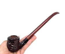 11 inch Long Churchwarden Gandalf Hobbit Carved Pearwood tobacco pipe Bowl picture