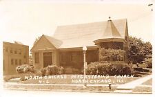 North Chicago Illinois~Presbyterian Church~1940s Real Photo Postcard~RPPC picture