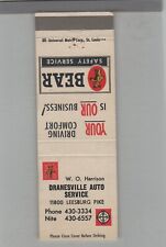 Matchbook Cover Drainesville Auto Service Leesburg Pike picture