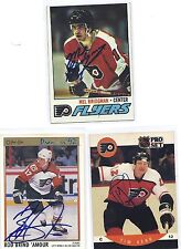 1990-91 Pro Set #218 Tim Kerr Philadelphia Flyers Signed Autographed Card picture