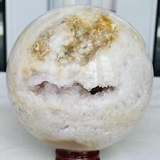 Natural Cherry Blossom Agate Sphere Quartz Crystal Ball Healing 1600G picture