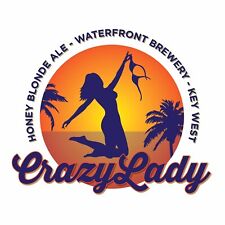 Waterfront Brewing Company Crazy Lady Sticker Craft Beer Brewery Key West FL picture