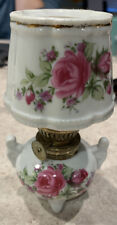 Vintage Tremont Ware Japan Porcelain Oil Lamp  with Gold Accent - Good Condition picture