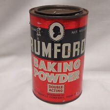 Vintage Rumford Baking Powder Tin 12 Oz Empty picture