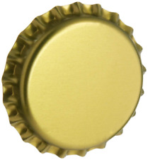 CC-GD-500 Beer Bottle Crown Caps - Gold - Oxygen Barrier - 500 Count picture