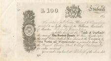 Bank of Scotland - 1840's dated 100 British Pounds Note - Foreign picture