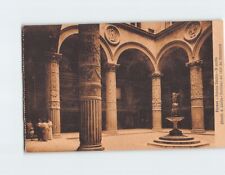 Postcard Il cortile Palazzo Vecchio Florence Italy picture