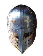 Medieval battle ready face helmet plate spectacle helmet replica Christmas gift picture