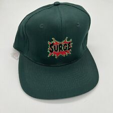 Vintage Surge Green Snapback Summer Hat New Coca Cola 90s picture