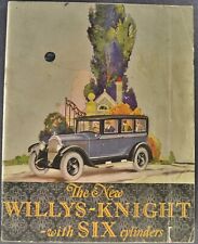 1925 Willys Knight Catalog 66-6 Touring Car Roadster Coupe Sedan Nice Original picture