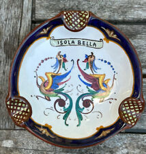 Vintage Isola Bella Italy Handmade & Painted Ashtray picture