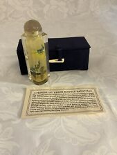 Vintage Chinese Reverse Painted Snuff Bottle Signed Crickets/Grass, Original Box picture