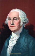 President George Washington Highly Embossed Patriotic Postcard picture
