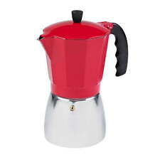 Imusa 6 Cup Red Traditional Aluminum Espresso Stovetop Coffeemaker picture
