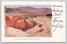 Minerva Terrace, Mammoth Hot Springs Yellowstone Park WY, c1905 Postcard picture