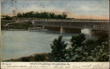 Girard Avenue Bridge Philadelphia Pennsylvania ~ dated 1909 UDB vintage postcard picture