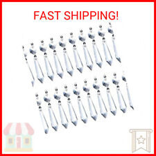 BronaGrand 20pcs 38mm Replacement Clear Chandelier Icicle Crystal Prisms Octogan picture