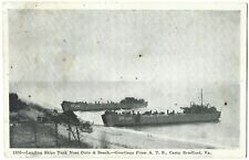 Vintage Postcard US Navy Landing Ships Camp Bradford Virginia picture