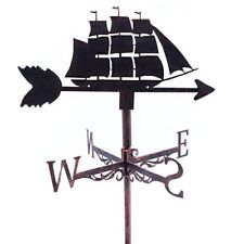 Metal Wind Vane,Sailboat Stainless Steel Weathervane for Outdoor Iron Roof Ga... picture