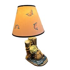 Vintage Resin Fishing Themed Table lamp With Fish Shade 15