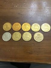 Rex King of Carnival New Orleans Mardi Gras Dubloons Lot 9 Coins Various Dates picture