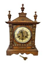 Gorgeous  Antique Carved  Bracket Clock By Haller German Maker - Superb picture