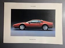 1985 - 1989 Original Ferrari 308  GTB Sheet, Brochure - RARE Awesome Frameable picture