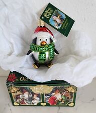 Old World Christmas Playful Penguin Blown Glass Mini Christmas Ornament 3