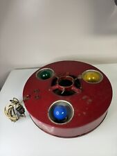 Vintage Metal Light Up Christmas Tree Stand Tested Working 50’s  picture