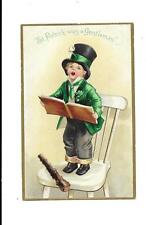 IRISH LAD, SHILLELAGH On Uns. CLAPSADDLE Vintage ST. PATRICK'S DAY Postcard picture