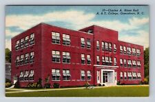 Greensboro NC-North Carolina Charles A Hines Hall A & T College Vintage Postcard picture
