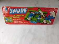 Smurf Turnabouts Puzzle makes 3 different puzzles MB 1983 Peyo new sealed picture
