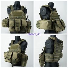 1PC New Tactical Modular Vest Chest Rig with Removable Pouches AT-FG Camouflage picture