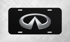 New For Infiniti Simulated Carbon Fiber License Plate Auto Car Tag  picture
