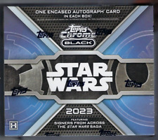 2023 Topps Star Wars Chrome Black Hobby Box Factory Sealed picture