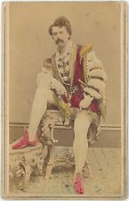 Actor With Tinted Costume Performer Harry Hudson 1860s CDV Carte de Visite V662 picture