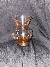 Vintage Small Pink Glass Pitcher 4 1/2 inches tall picture