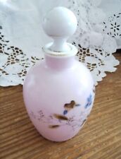 Antique Limoges hand painted wildflower vase oil and perfume bottle pale pink picture
