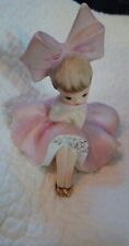 Vintage Inarco Rare 1963 Big Bow Girl Pink picture