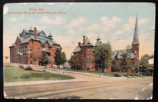 Vintage Postcard 1907-1915 Sacred Heart Church & Sister's Home, Holyoke, MA picture