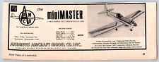 miniMaster AMCO Ad Andrews Aircraft Model Co Vintage Advertisement 1972 Print Ad picture