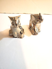 Lenox Kirk Stieff Collection Pewter Elephants Salt & Pepper Shakers picture